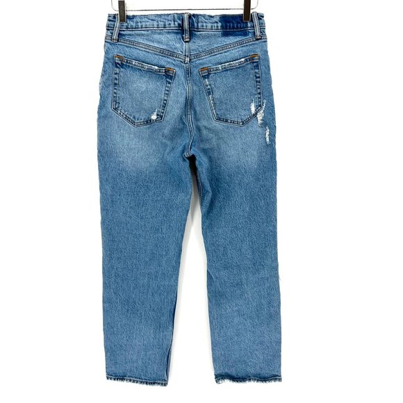 Abercrombie & Fitch The Dad High Rise Jeans Distressed Denim Size 27/4 Short 4P - Picture 6 of 12